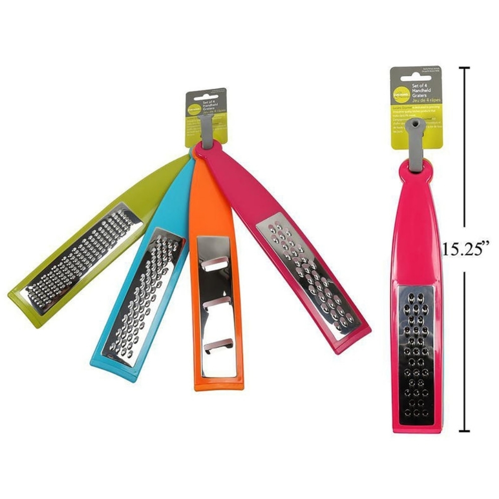 NWT Colorful Handheld Graters Set